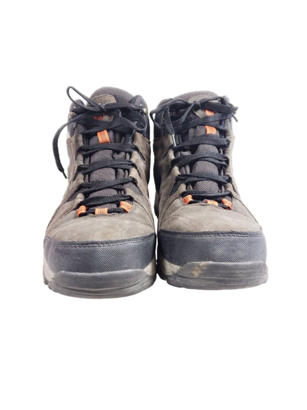Eddie Bauer Mens Size 10.5 Waterproof Hiking Boots Gray Suede & Mesh - Picture 6 of 9